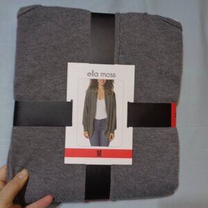 Ella Moss Grey cardigan, size Medium, new in package